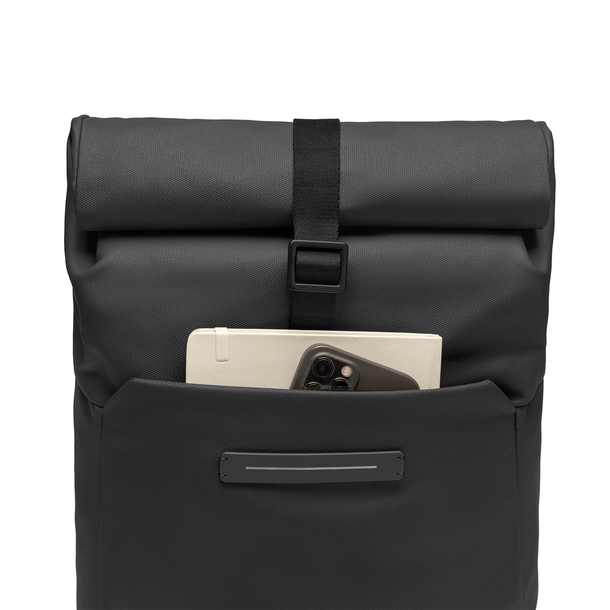 horizn-studios-sofo-rolltop-backpack-x-all-black-rolltop-rucksack-aus-gewachstem image 4