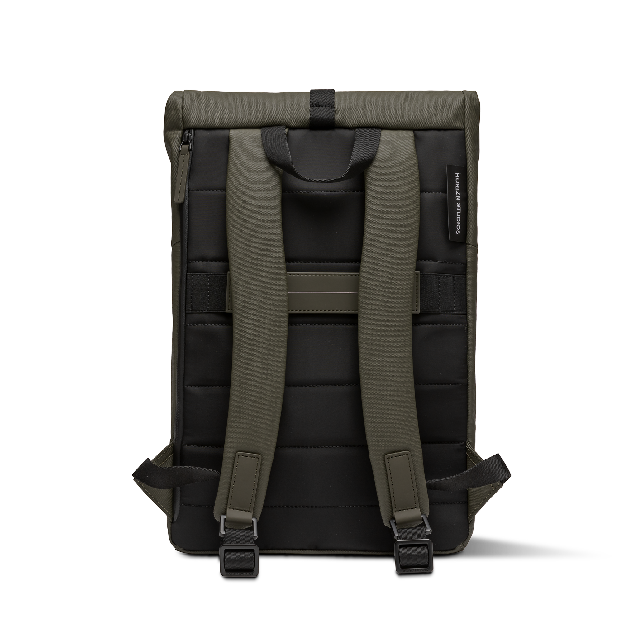 horizn-studios-sofo-rolltop-backpack-x-rucksack-dark-olive-gewachste-baumwolle image 3