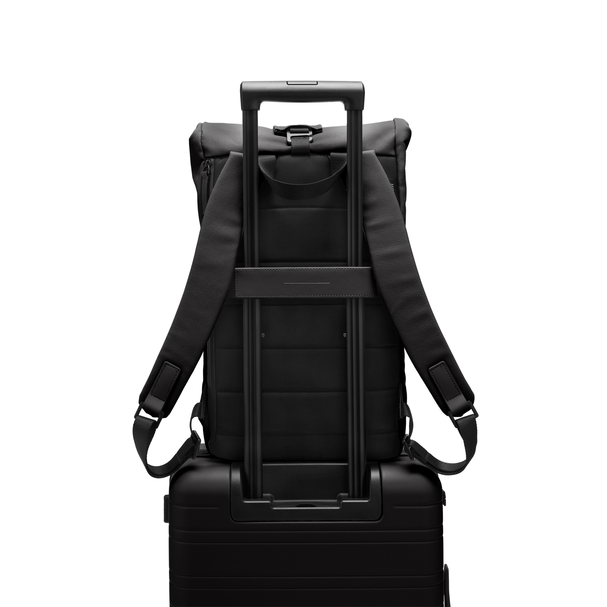 horizn-studios-sofo-rolltop-backpack-all-black-recycelter-wasserabweisender-cott image 8