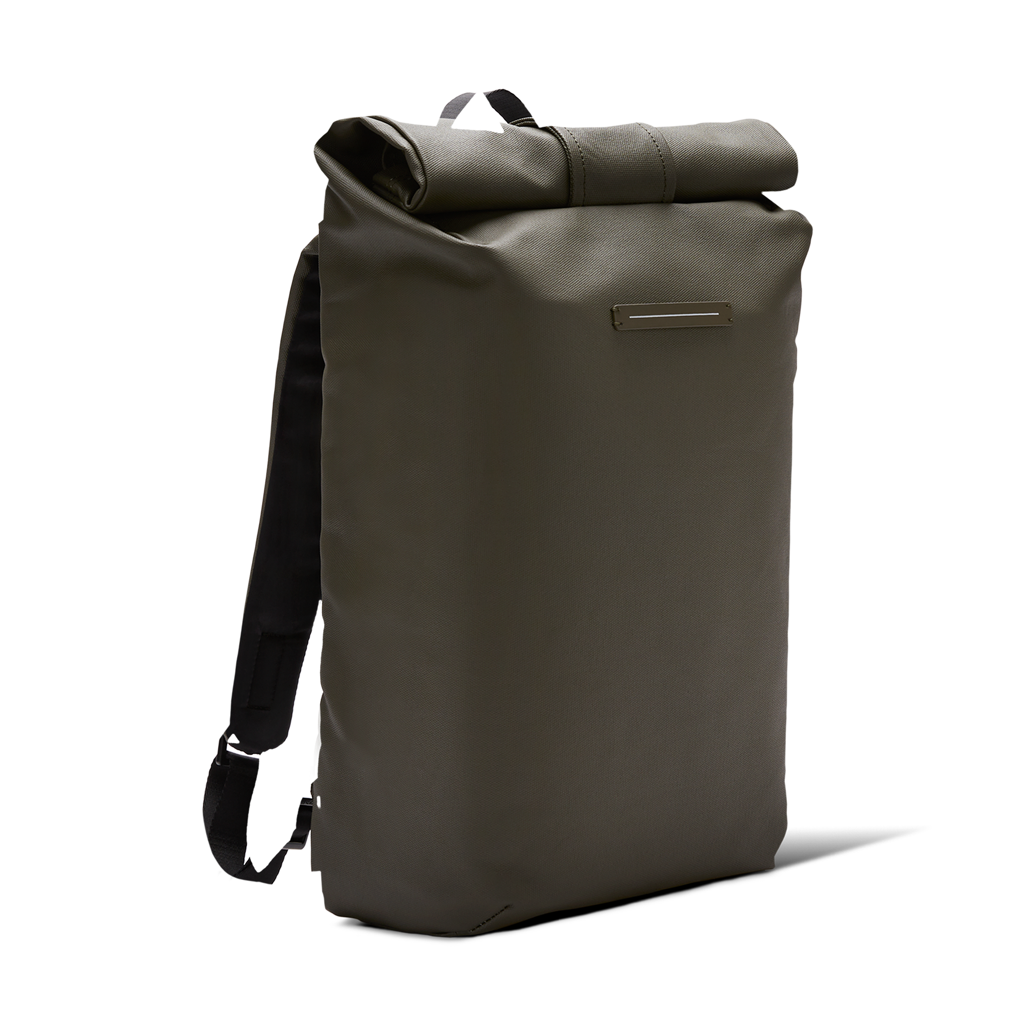 horizn-studios-sofo-rolltop-backpack-dark-olive-wachsender-rucksack-aus-gewachst image 2