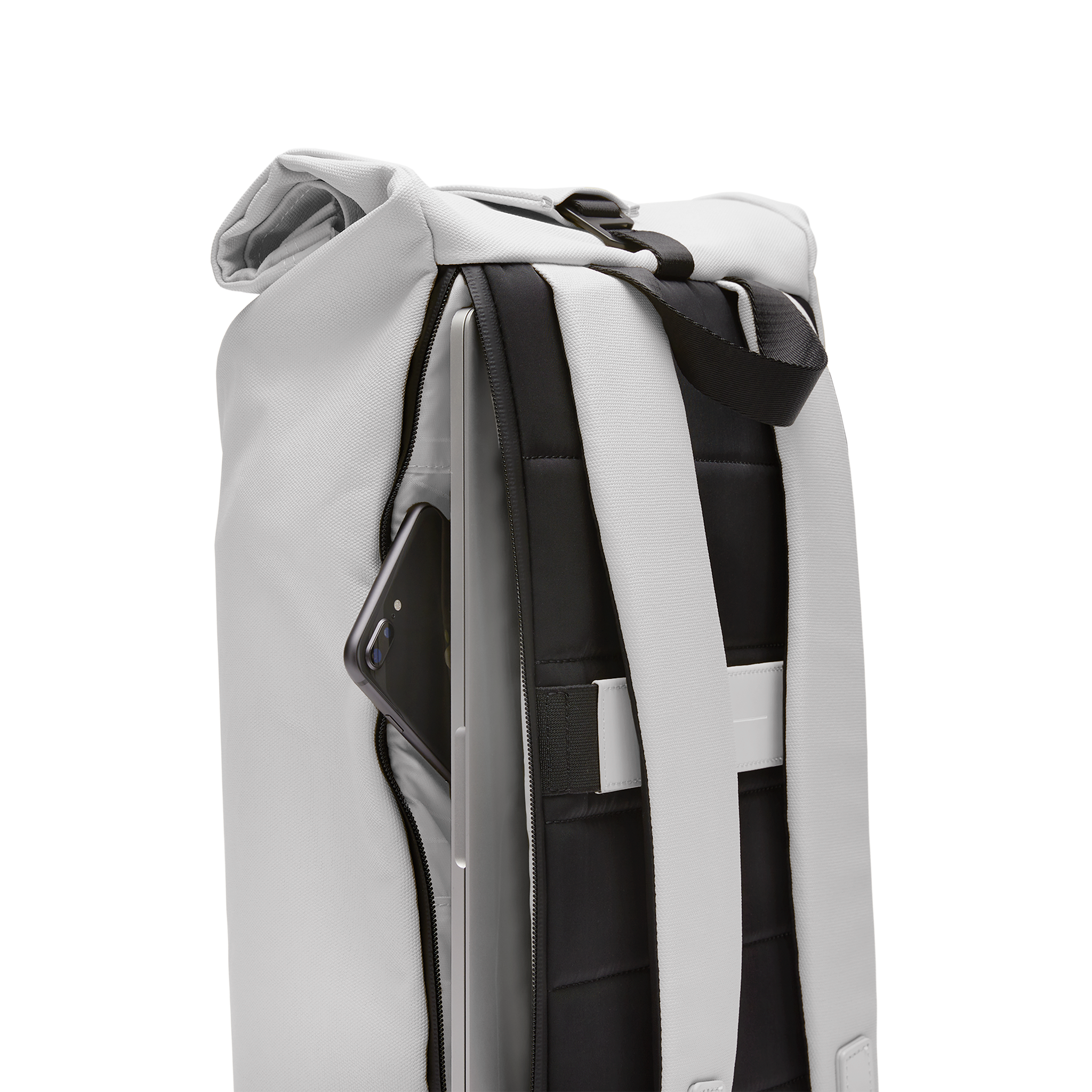 horizn-studios-sofo-rolltop-rucksack-light-quartz-grey-recycelter-wasserabweisen image 4