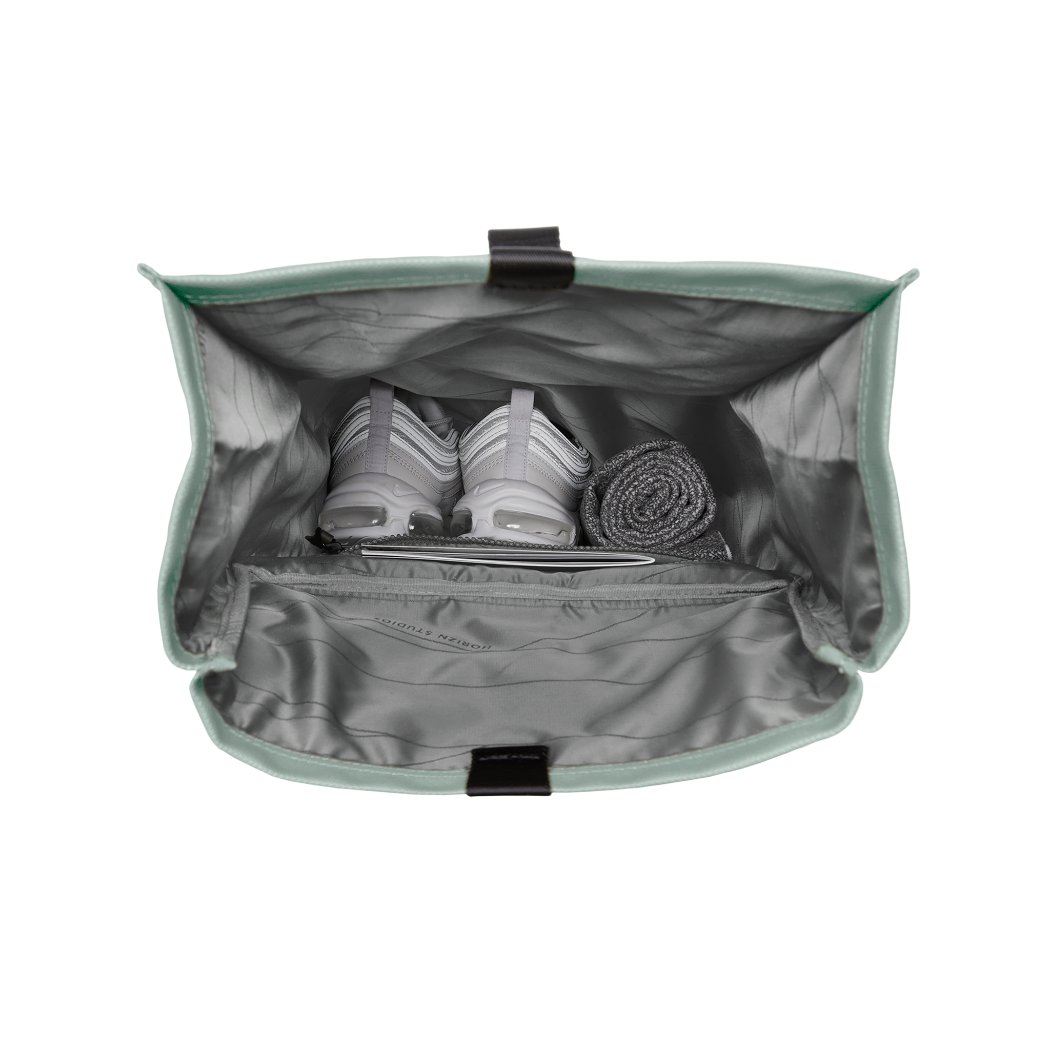 horizn-studios-sofo-rolltop-backpack-marine-green-recyceltes-cotton-canvas image 5