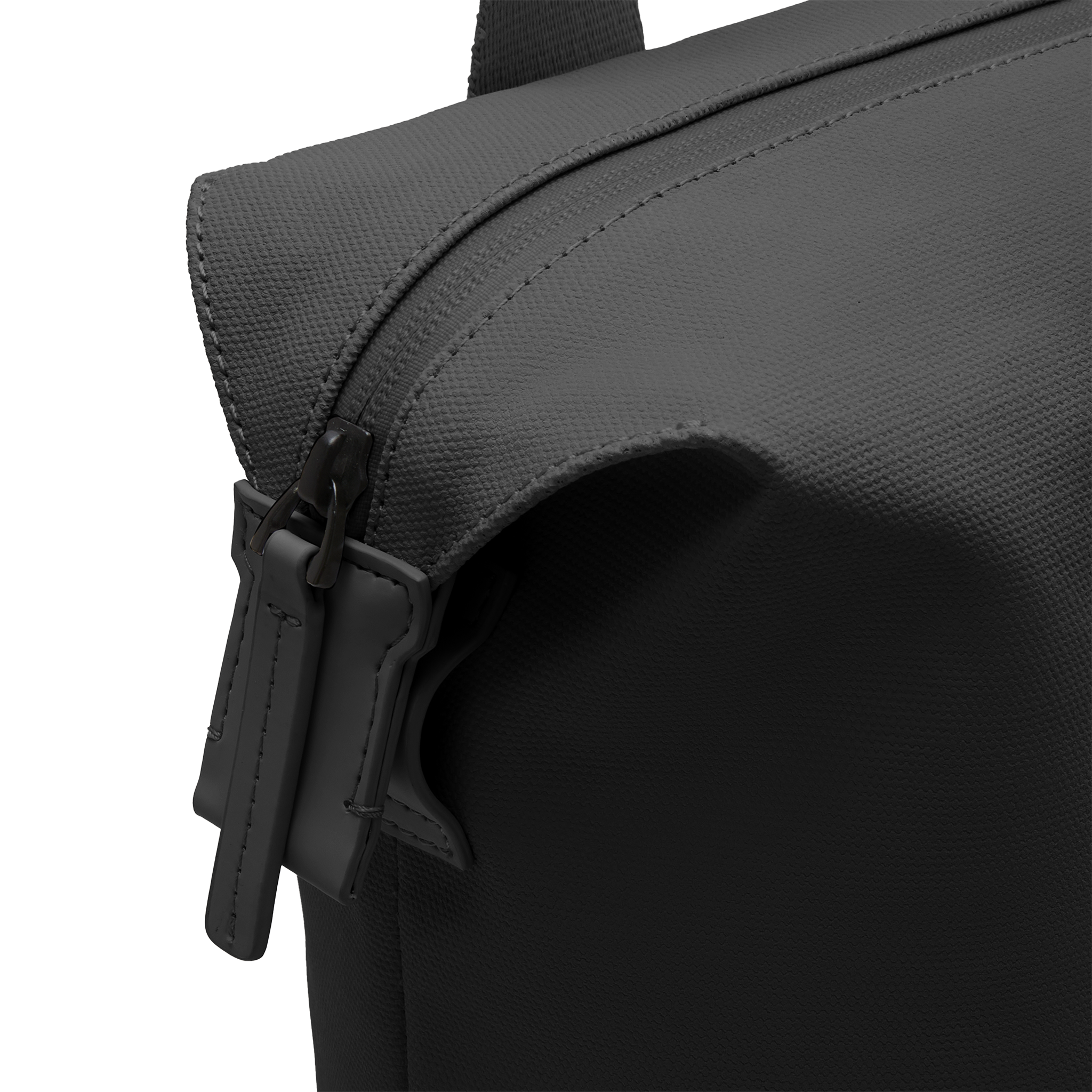 horizn-studios-sofo-vertical-tote-shopper-all-black-recyceltes-waxed-canvas image 5