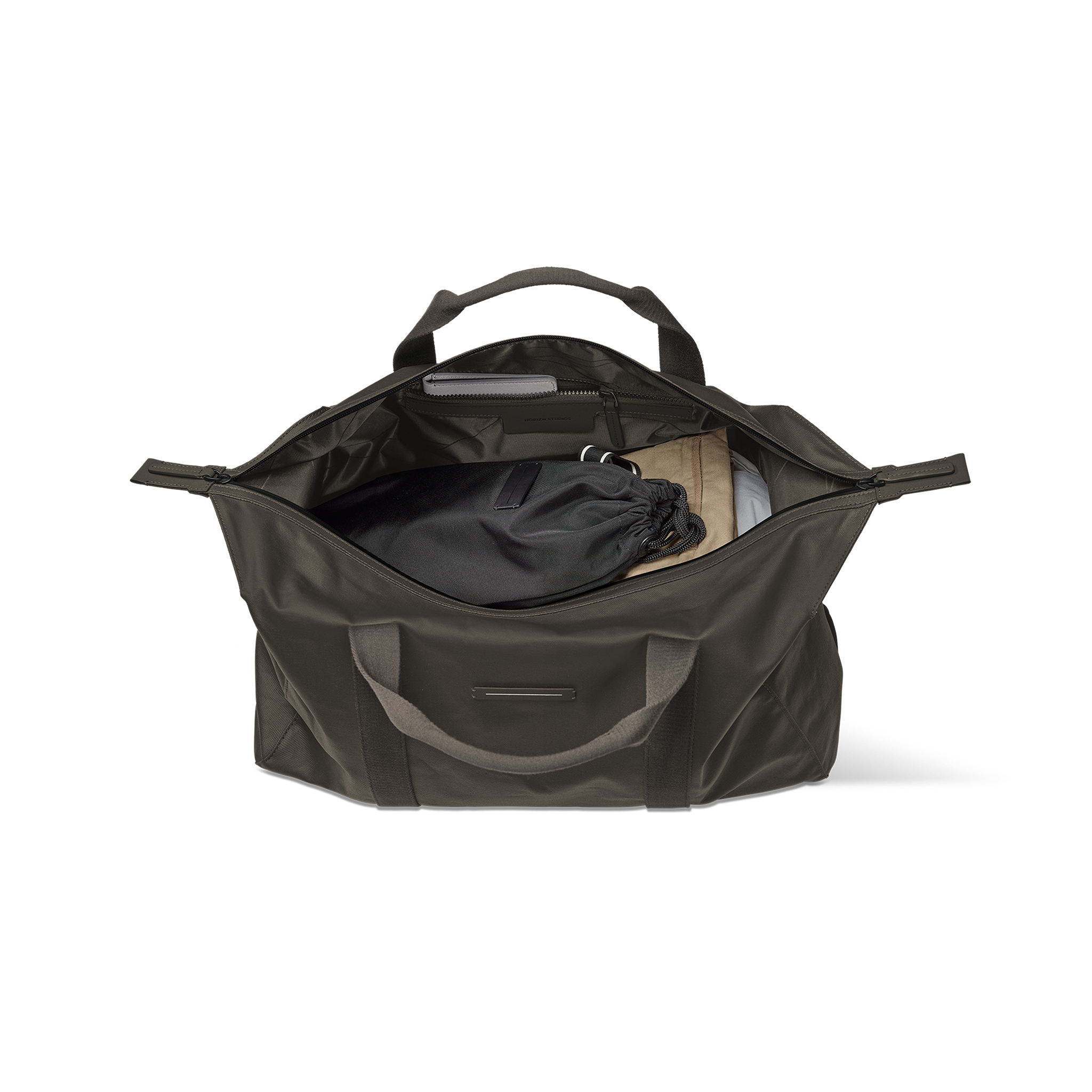 horizn-studios-sofo-weekender-m-dark-olive-recyceltes-gewachstes-canvas-gr-e-m image 3