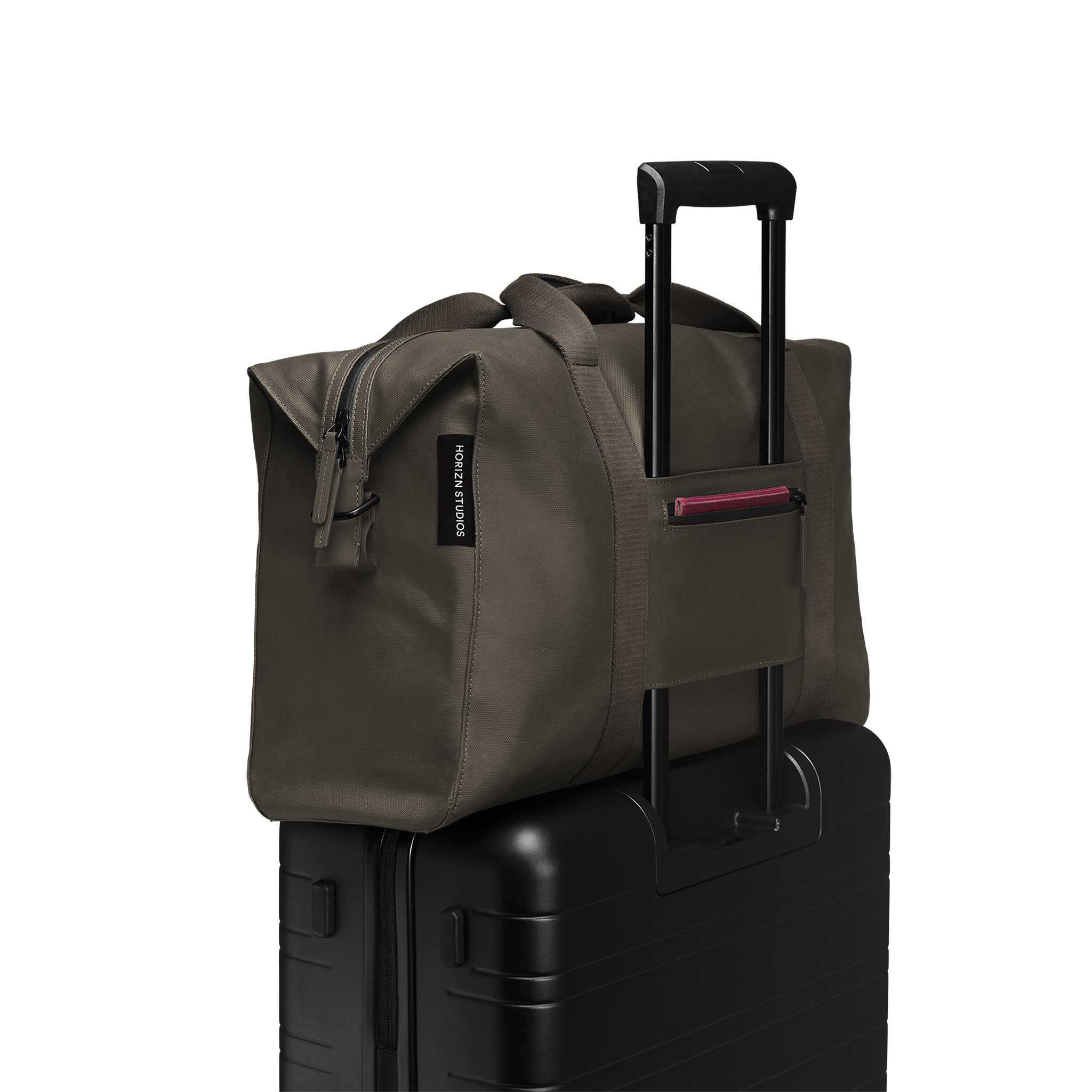 horizn-studios-sofo-weekender-m-dark-olive-recyceltes-gewachstes-canvas-gr-e-m image 6