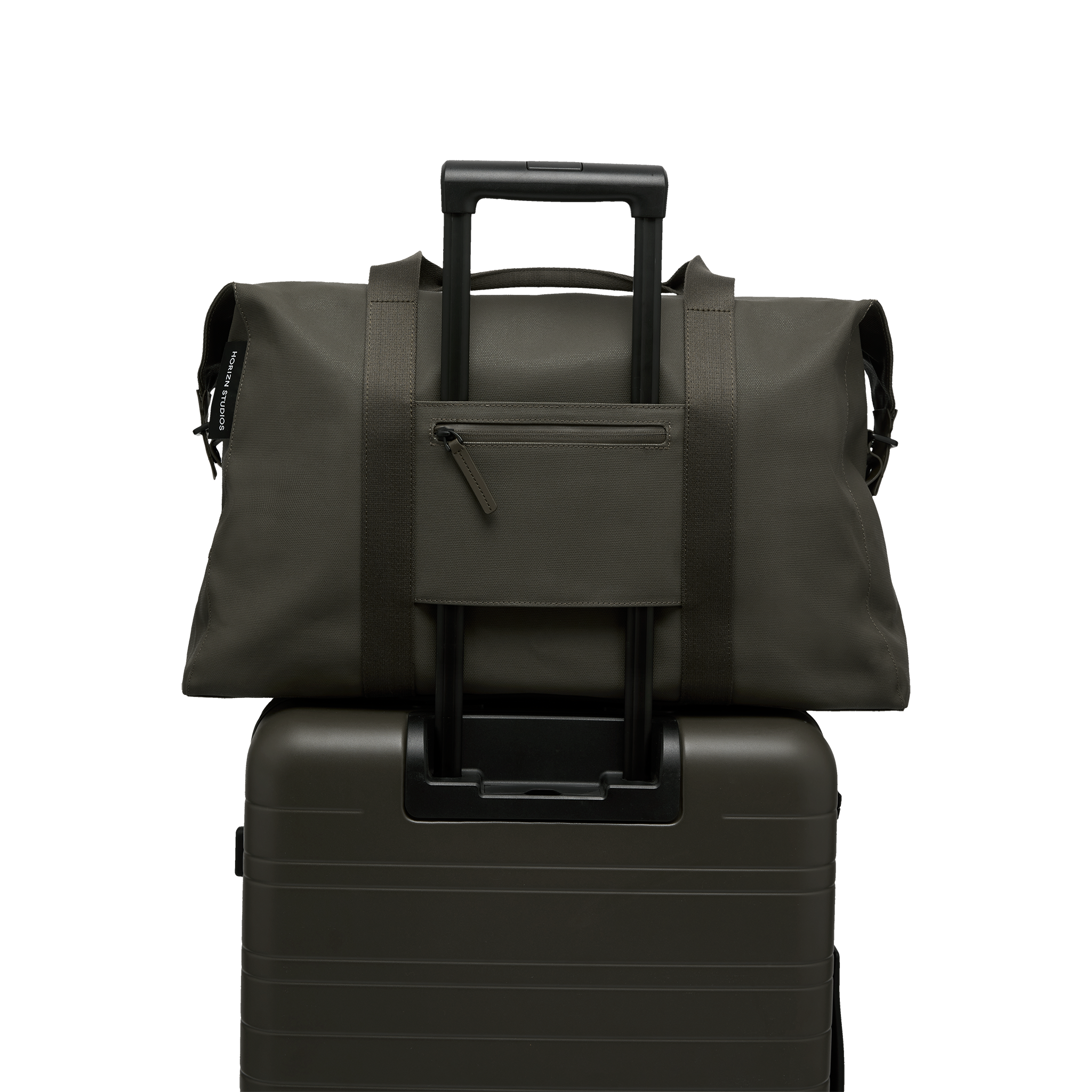 horizn-studios-sofo-weekender-l-dark-olive-reisetasche-aus-recyceltem-gewachstem image 6