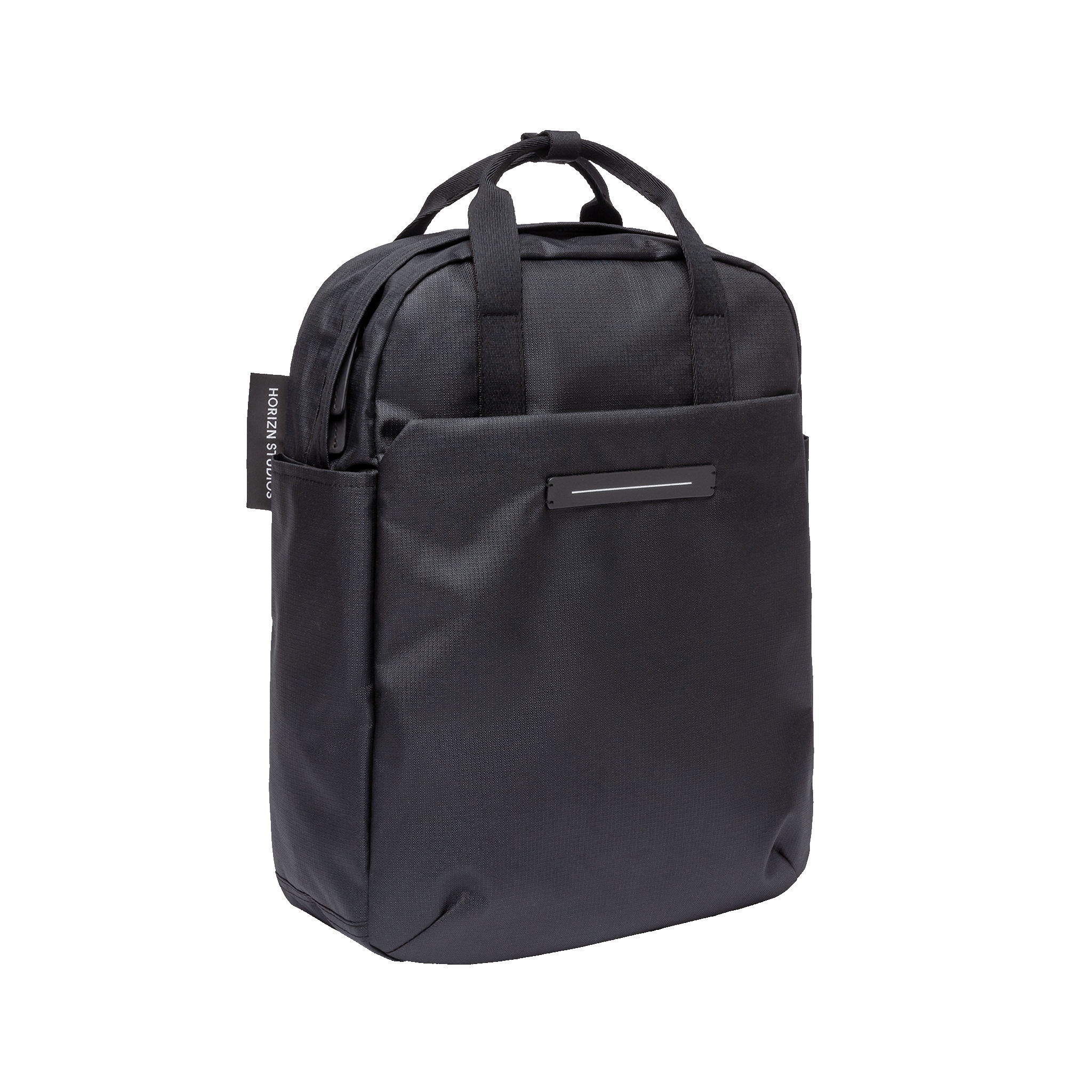 horizn-studios-shibuya-totepack-all-black-rpet-ripstop-tote-rucksack-gr-e-m image 2