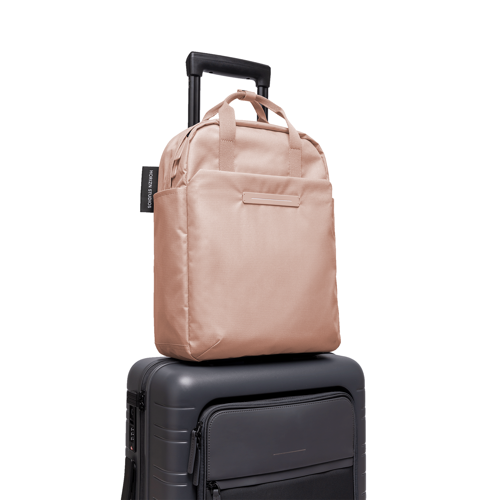 horizn-studios-shibuya-totepack-m-sand-rose-2-in-1-tote-rucksack-aus-rpet-ripsto image 5