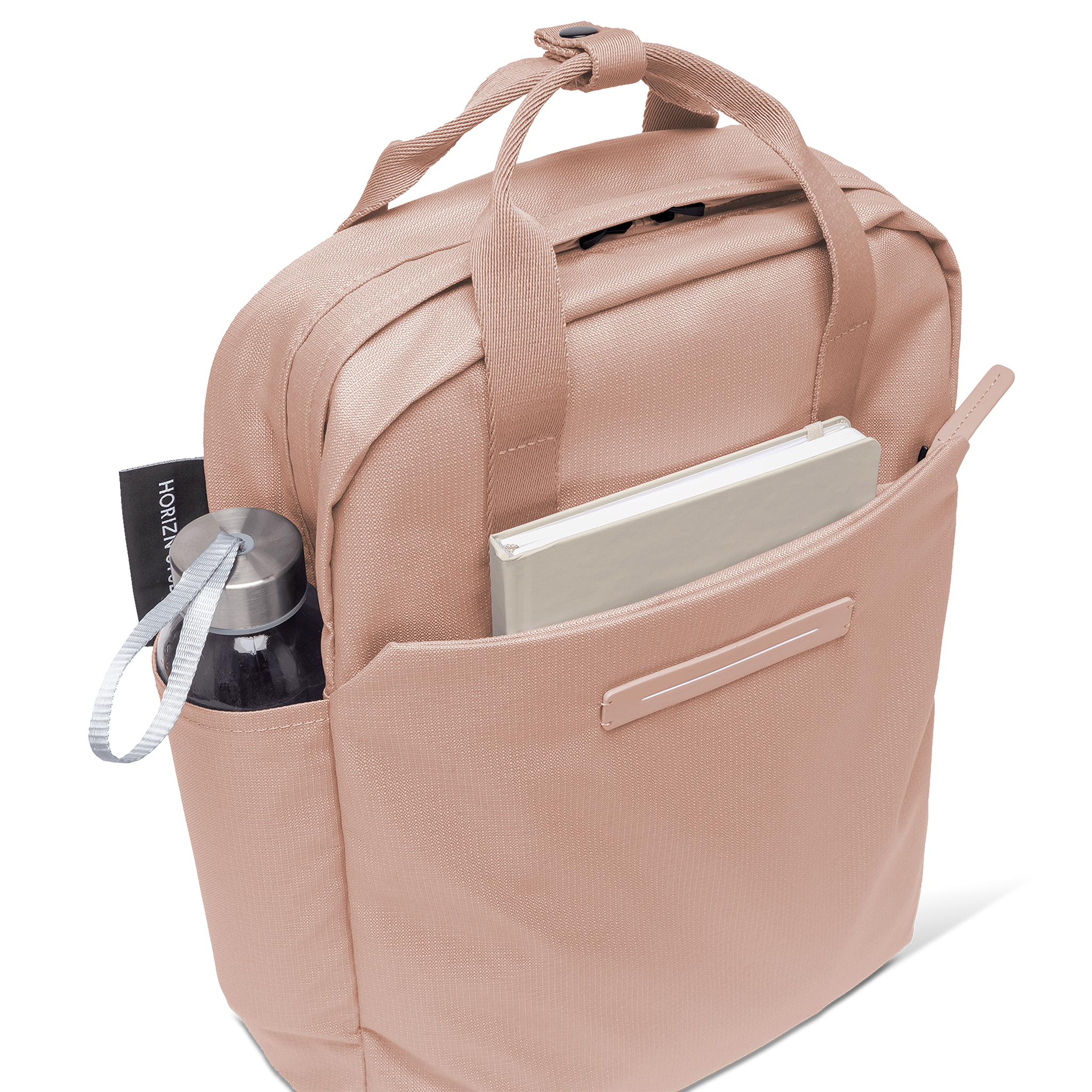 horizn-studios-shibuya-totepack-m-sand-rose-2-in-1-tote-rucksack-aus-rpet-ripsto image 3