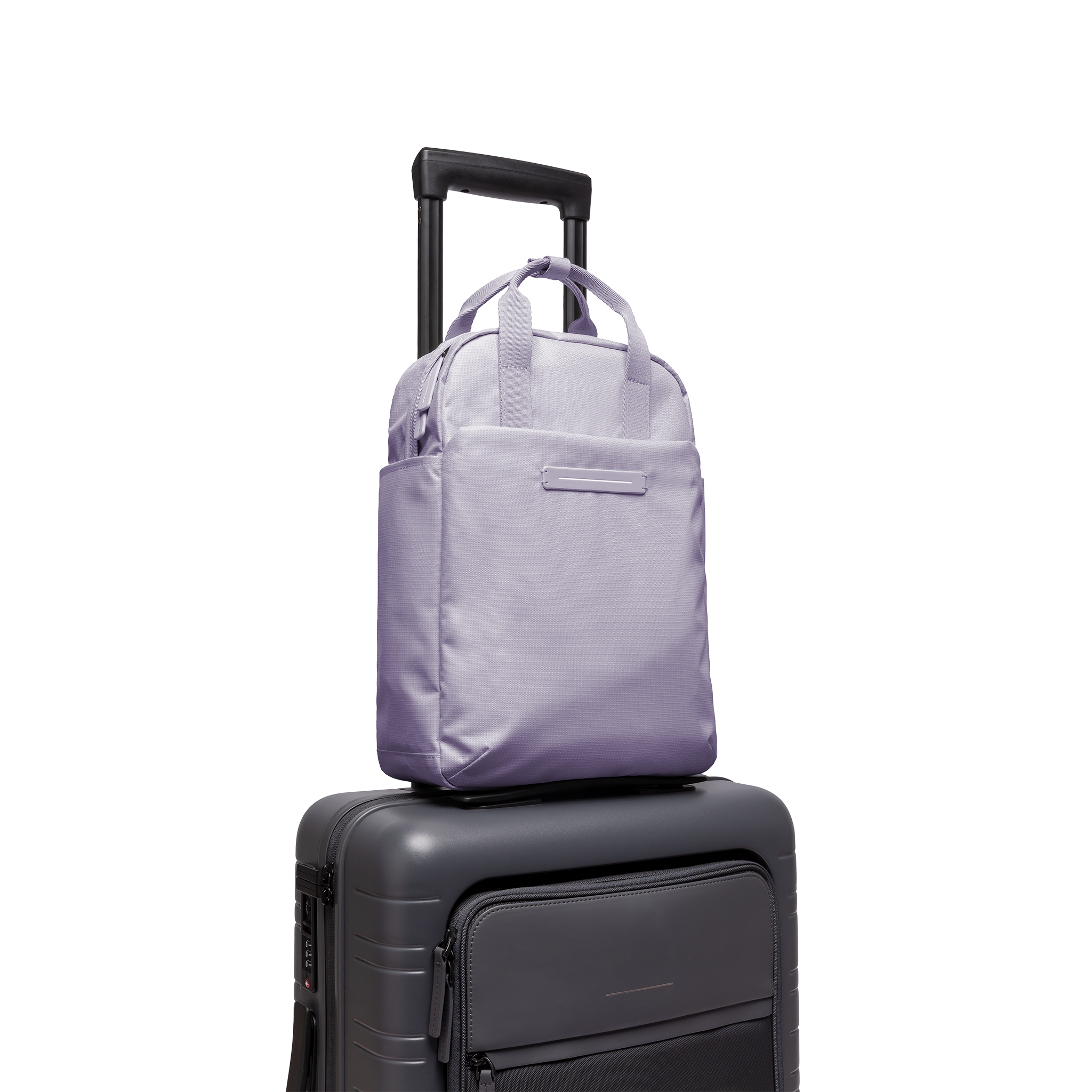 horizn-studios-shibuya-totepack-grey-lavender-rpet-ripstop-rucksack-tote-gr-e-s image 6